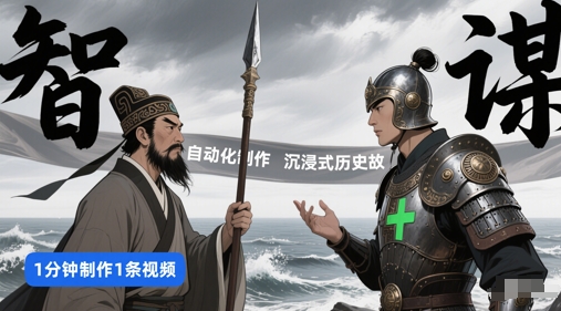 扣子工作流一键生成沉浸式历史故事，一天工作量，3分钟搞定|淘骐网赚资源库