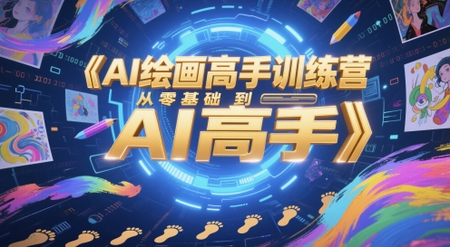 AI绘画高手训练营，从零基础到AI高手|淘骐网赚资源库