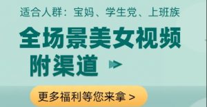 全场景美女视频制作，附渠道，当天变现【揭秘】|淘骐网赚资源库