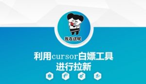 利用cursor白嫖工具进行拉新|淘骐网赚资源库