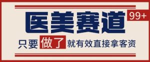 小红书某音医美赛道引流获客，自热矩阵日引200+【揭秘】|淘骐网赚资源库