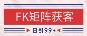 小红书某音FK赛道引流获客 自热矩阵日引200+【揭秘】|淘骐网赚资源库
