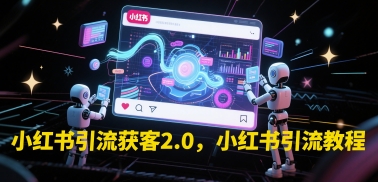 小红书引流获客2.0,小红书引流教程|淘骐网赚资源库