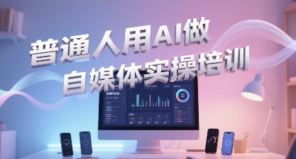 普通一个人用AI做自媒体,助你轻松开启AI自媒体创作之路|淘骐网赚资源库