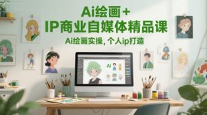 Ai绘画+IP商业自媒体精品课,Ai绘画实操,个人ip打造|淘骐网赚资源库