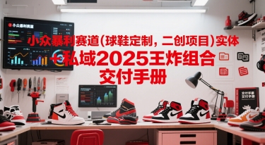 小众暴利赛道(球鞋定制,二创项目)实体+私域2025王炸组合 交付手册|淘骐网赚资源库