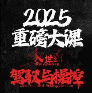 2025重磅大课,入世2,驾驭与控制|淘骐网赚资源库