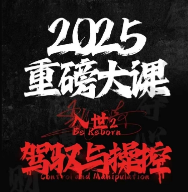 2025重磅大课,入世2,驾驭与控制|淘骐网赚资源库