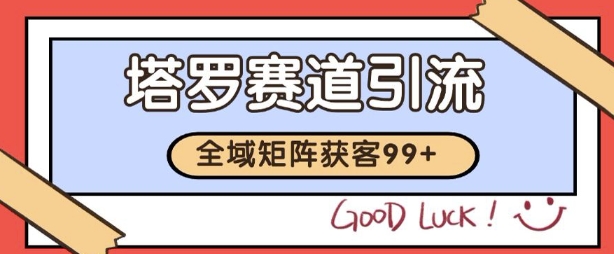 小红书某音塔罗赛道引流获客 自热矩阵日引200+【揭秘】|淘骐网赚资源库