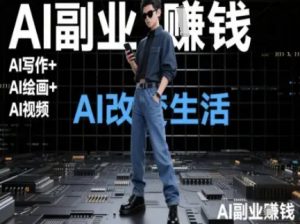 AI改变生活（Ai写作+AI绘画+Ai视频），AI副业挣钱|淘骐网赚资源库