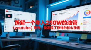 付费文章:拆解一个年入250W的油管(youtube)账号,我发现了挣钱的核心秘密|淘骐网赚资源库