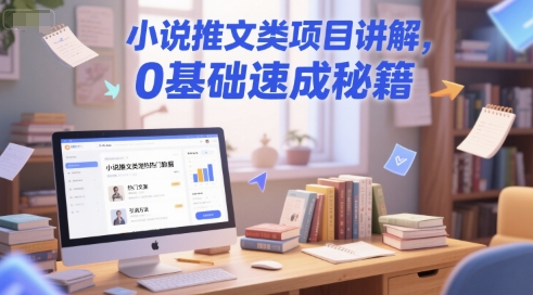 小说推文类项目讲解,0 基础速成秘籍|淘骐网赚资源库