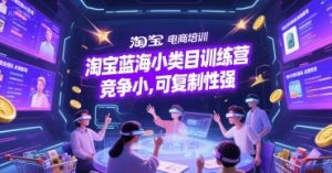 淘宝蓝海小类目训练营, 竞争小,可复制性强|淘骐网赚资源库