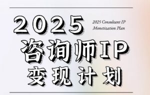 7天构建咨询师变现系统,2025咨询师IP变现计划训练营|淘骐网赚资源库
