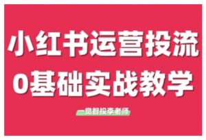 小红书运营投流，小红书广告投放从0到1的实战课，学完即可开始投放（更新）|淘骐网赚资源库