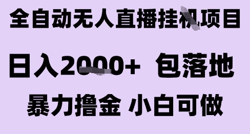 最新全自动抖音无人直播挂G项目,日入2k+ 包落地暴力撸金,小白可做【揭秘】|淘骐网赚资源库
