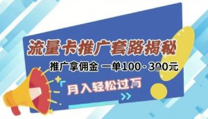 2025年外面卖1500的流量卡项目最新玩法，绿色无门槛对新手非常友好，日入3张+|淘骐网赚资源库
