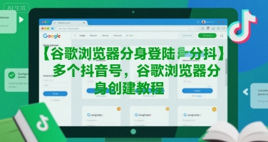 谷歌浏览器分身登陆多个抖音号，谷歌浏览器分身创建教程|淘骐网赚资源库