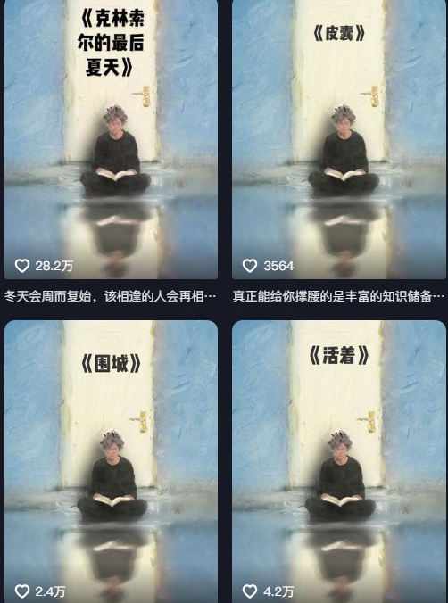 AI制作爆款书单,抖音42粉丝博主书单号制作拆解,单条视频28W赞|淘骐网赚资源库