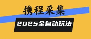 2025携程信息采集全自动玩法，高单价，零人工，全天开干【揭秘】|淘骐网赚资源库
