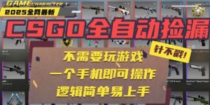 CSGO自动捡漏项目,最新独家玩法,一个手机即可操作,新手小白轻松月入1W+,操作简单易上手【揭秘】|淘骐网赚资源库