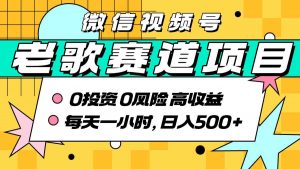 超牛逼的经典老歌赛道，AI原创无需搬运，每天10分钟，日入5张+，带实操教程|淘骐网赚资源库