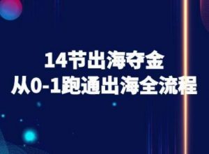 14节出海夺金从0-1跑通出海全流程-跨境电商教程|淘骐网赚资源库