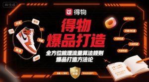得物爆品打造，全方位梳理得物流量算法规则爆品打造规则|淘骐网赚资源库