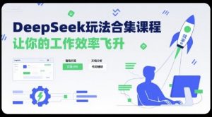 DeepSeek玩法合集课程,让你的工作效率飞升|淘骐网赚资源库