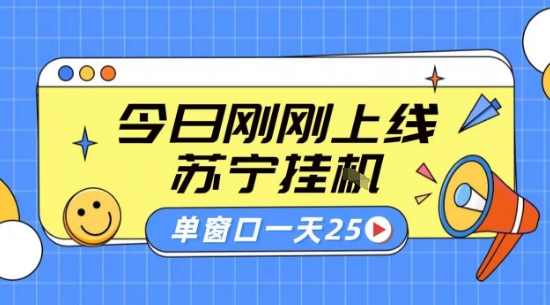 苏宁全自动采集挂G项目 稳定可批量 单窗口收益30+ 附教程【揭秘】|淘骐网赚资源库