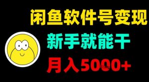闲鱼软件号变现,新手就能干,月入5k+|淘骐网赚资源库