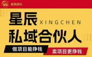 全网首发星辰私域项目合集，最新实操玩法，短期快速实现变现|淘骐网赚资源库