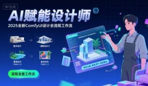 AI赋能设计师, 2025全新comfyui设计全流程工作流 ,室内-建筑-景观-美术,零基础直接上手|淘骐网赚资源库