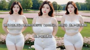 微胖女孩舞蹈AI视频制作提示词（含绘图词、视频词） 跳舞+视频教程|淘骐网赚资源库