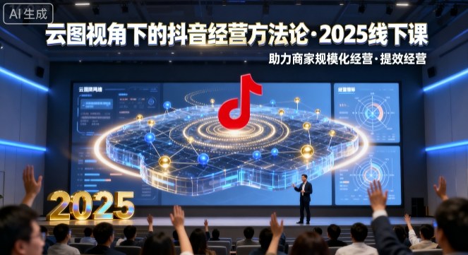 云图视角下的抖音经营方法论,2025线下课,助力商家规模化经营,提效经营(录音+字幕)|淘骐网赚资源库