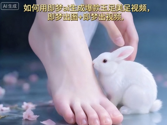 如何用即梦ai生成爆款玉足美足视频，即梦出图+即梦出视频，快速涨粉|淘骐网赚资源库