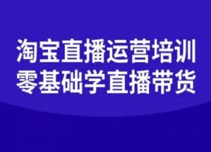 淘宝直播运营培训-零基础学会直播卖货|淘骐网赚资源库