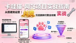 卡哇猫·网站项目,网站搭建与运营以及引流跳转付费|淘骐网赚资源库