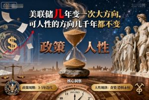 付费文章:美联储几年变一次大方向,可人性的方向几千年都不变|淘骐网赚资源库