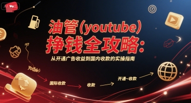 油管(youtube)挣钱全攻略:从开通广告收益到国内收款的实操指南(更新)|淘骐网赚资源库