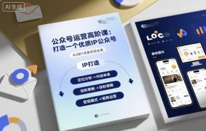 公众号运营高阶课,打造一个优质IP公众号|淘骐网赚资源库