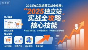 2025独立站运营实战全攻略,一站式掌握独立站运营核心技能|淘骐网赚资源库