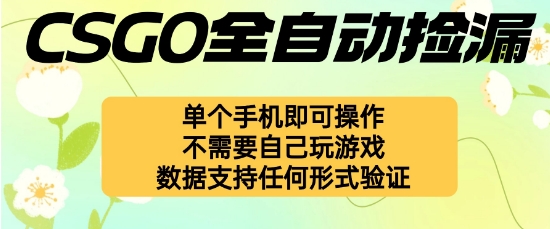 自动挂G捡漏,不用自己挂G不用玩游戏,一个手机即可操作,新手小白轻松月入1W+【揭秘】|淘骐网赚资源库