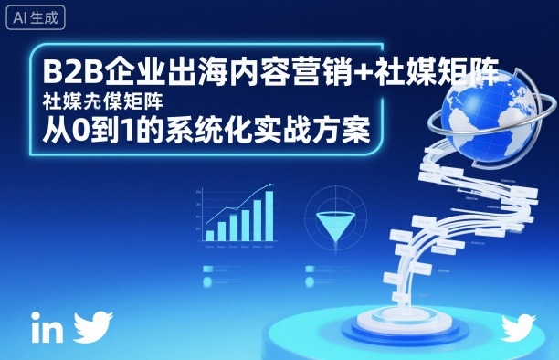 B2B企业出海内容营销+社媒矩阵,从0到1的系统化实战方案|淘骐网赚资源库