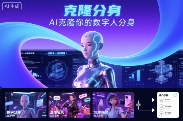 AI数字人认知实操课，克隆你的数字人分身|淘骐网赚资源库