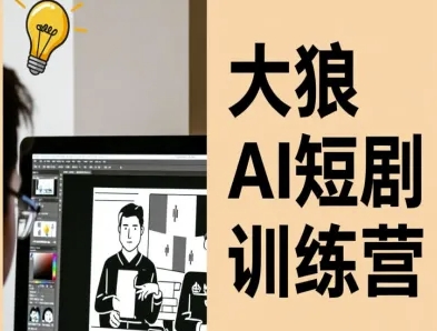 大狼AI短剧训练营-短剧课程（更新中）|淘骐网赚资源库