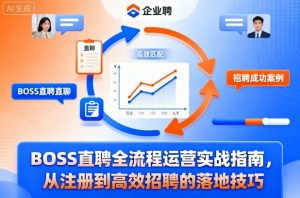 BOSS直聘全流程运营实战指南，从注册到高效招聘的落地技巧|淘骐网赚资源库