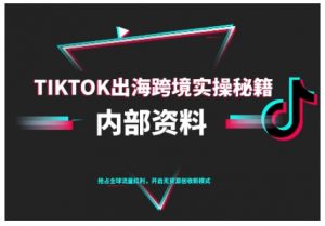 TikTok跨境电商0-1搭建运营,TK出海跨境实操秘籍(10月更新)|淘骐网赚资源库