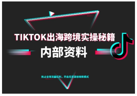 TikTok跨境电商0-1搭建运营,TK出海跨境实操秘籍(10月更新)|淘骐网赚资源库