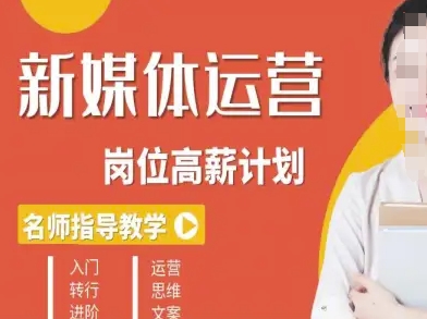 新媒体运营高薪升核培养计划,入门-转行-进阶|淘骐网赚资源库